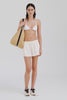 Venroy Silk Linen Short - Off White