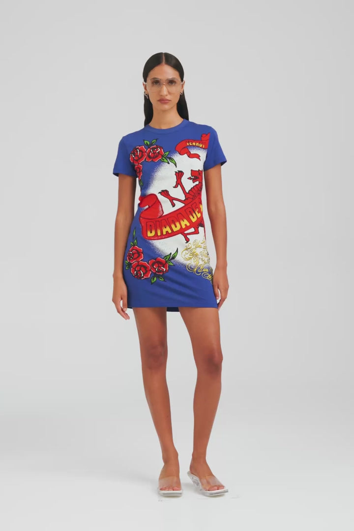 Baby Tee Mini Dress - Diada de Sant Jordi [[AU_MEDIA:gid://shopify/Video/27767422713943]]