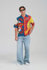 Short Sleeve Wool Silk Camp Collar Shirt - Diada de Sant Jordi [[AU_MEDIA:gid://shopify/Video/27767464525911]]