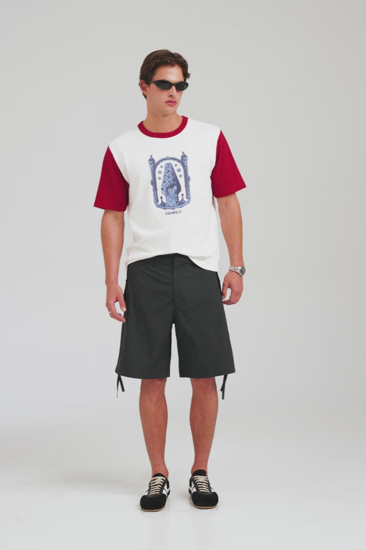 Cotton Poplin Parachute Short - Navy [[AU_MEDIA:gid://shopify/Video/27965650927703]]