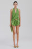 Venroy Silk Cotton Drawstring Short - Ivy Green