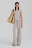 Venroy Linen Knit Pant - Taupe