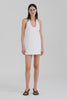 Venroy Linen Halter Mini Dress - White