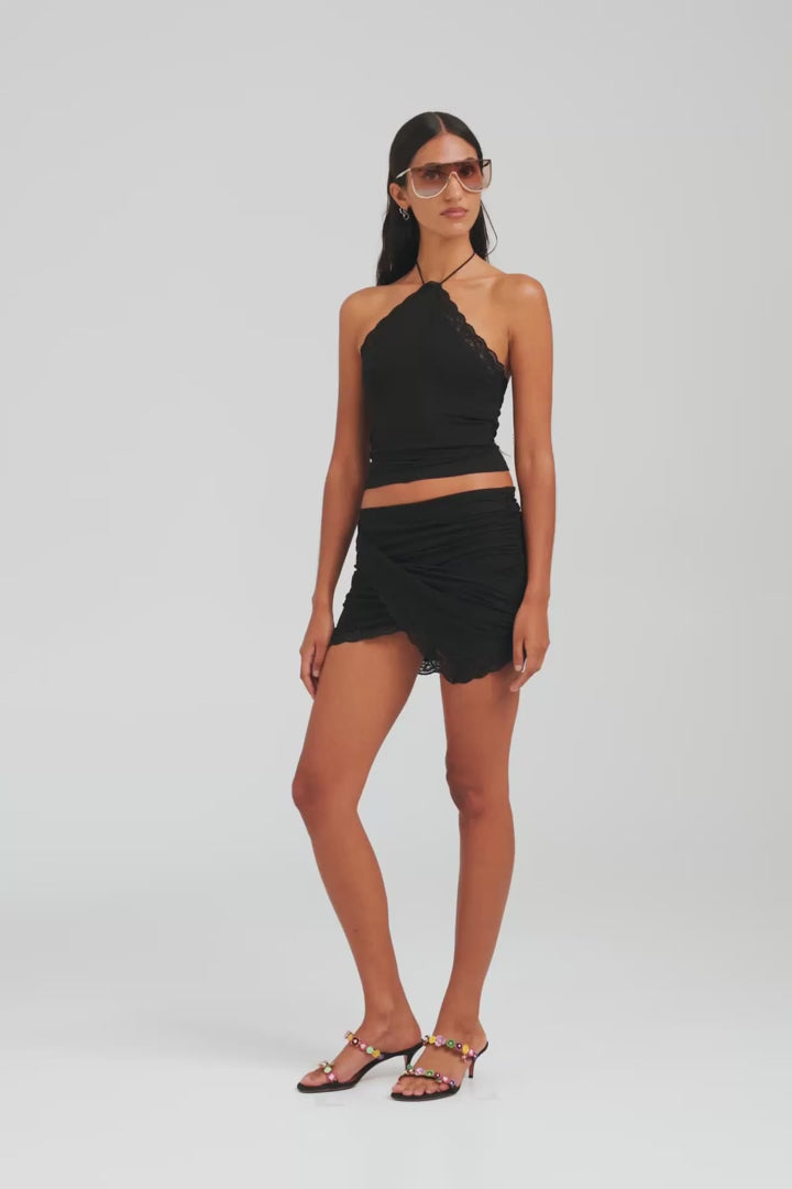 Lace Trim Halter - Black [[AU_MEDIA:gid://shopify/Video/27767321952343]]