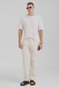 Venroy Cotton Poplin Trouser - Cream