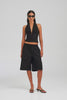 Cotton Bermuda Short - Black [[AU_MEDIA:gid://shopify/Video/27800015994967]]