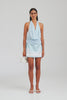Deep Cowl Sheer Silk Halter - Sky Blue [[AU_MEDIA:gid://shopify/Video/27963666235479]]