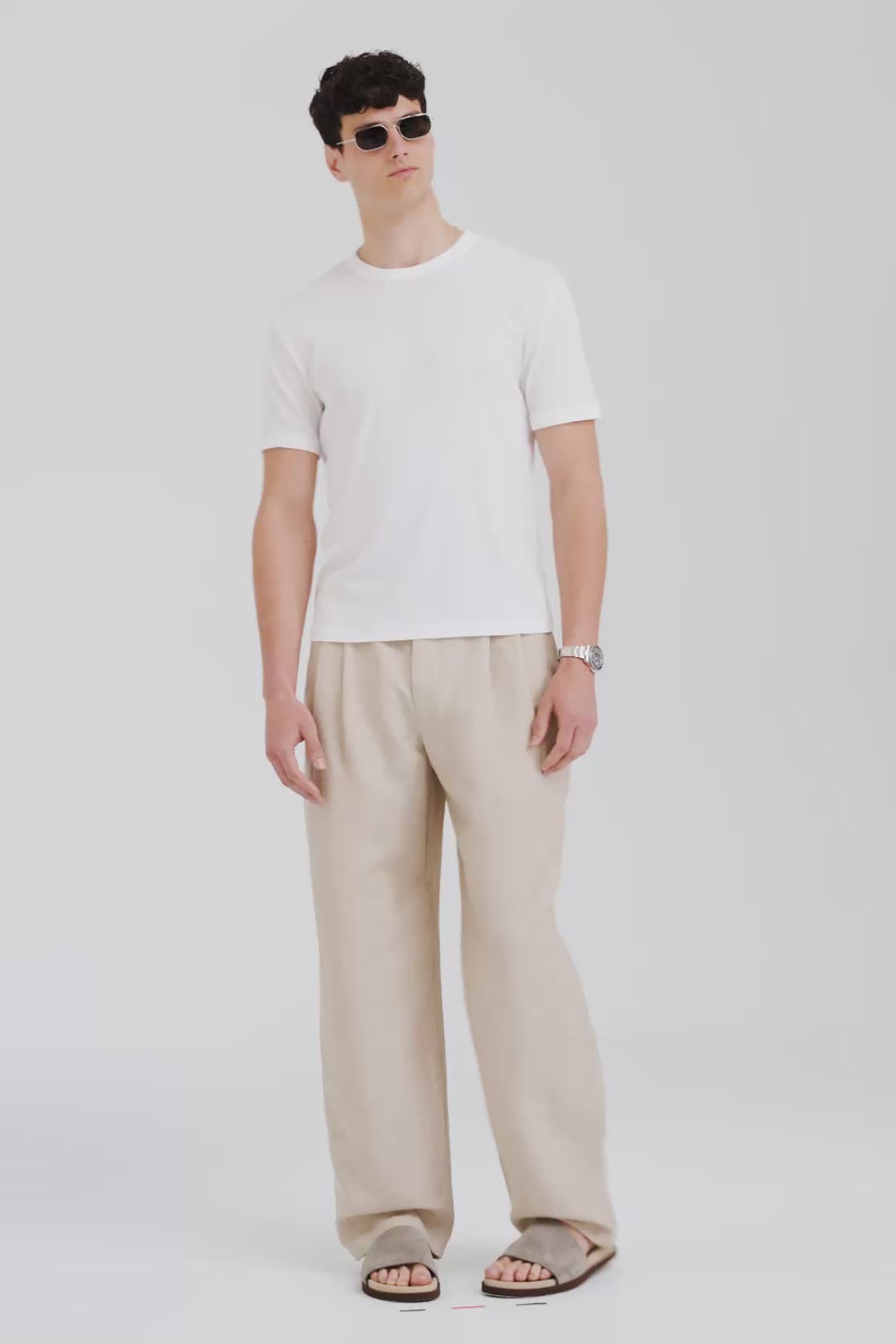 Venroy Rib Ringer T Shirt - White