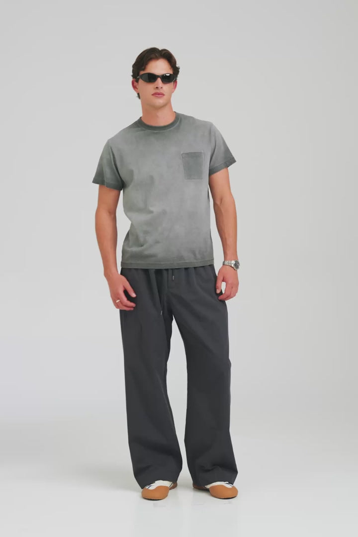 Cotton Slub Pocket Tee - Washed Ink [[AU_MEDIA:gid://shopify/Video/27965319675991]]