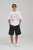 Oversized T-Shirt - White/Travel Stickers [[AU_MEDIA:gid://shopify/Video/27965302997079]]