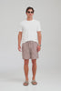 Relaxed Tencel Short - Red/Washed Grey/Cream V Monogram [[AU_MEDIA:gid://shopify/Video/27965663510615]]