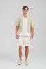 Applique Border Silk Linen Shirt - Stone Green/Cream [[AU_MEDIA:gid://shopify/Video/27767468818519]]