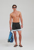 Tri Colour Nylon Swim Short - Black/White/Dusk Blue [[AU_MEDIA:gid://shopify/Video/27801806635095]]