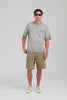 Pigment Dyed Oversized Cotton T Shirt - Washed Grey/Diada de Sant Jordi [[AU_MEDIA:gid://shopify/Video/27767471079511]]