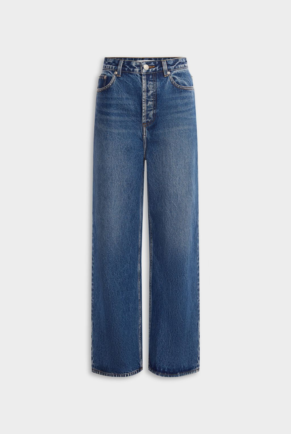 Relaxed Low Rise Denim Jean - Mid Indigo