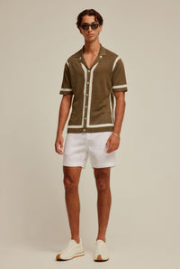 Side Tab Short - White Classic