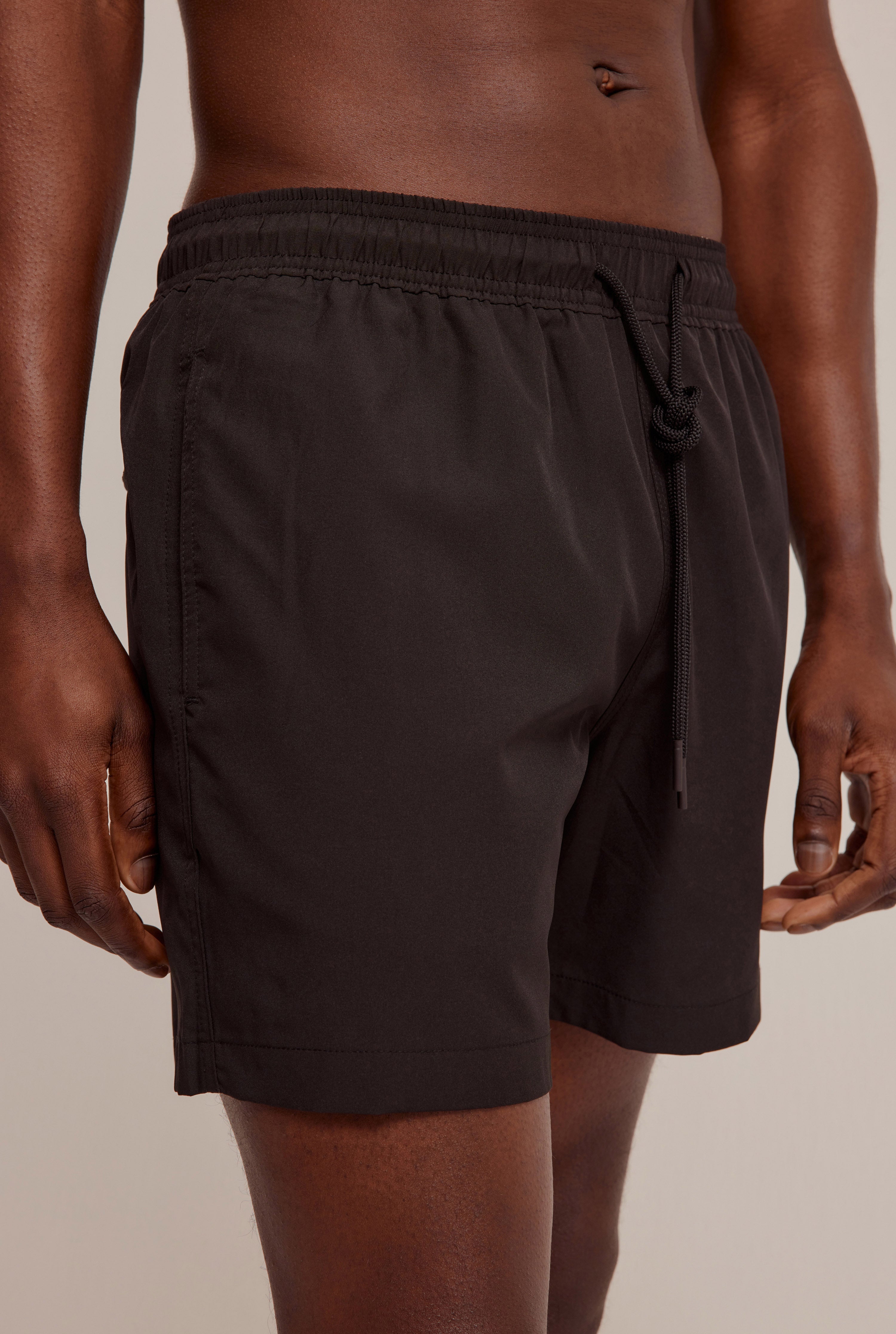 Solid Stretch Swim Short - Black