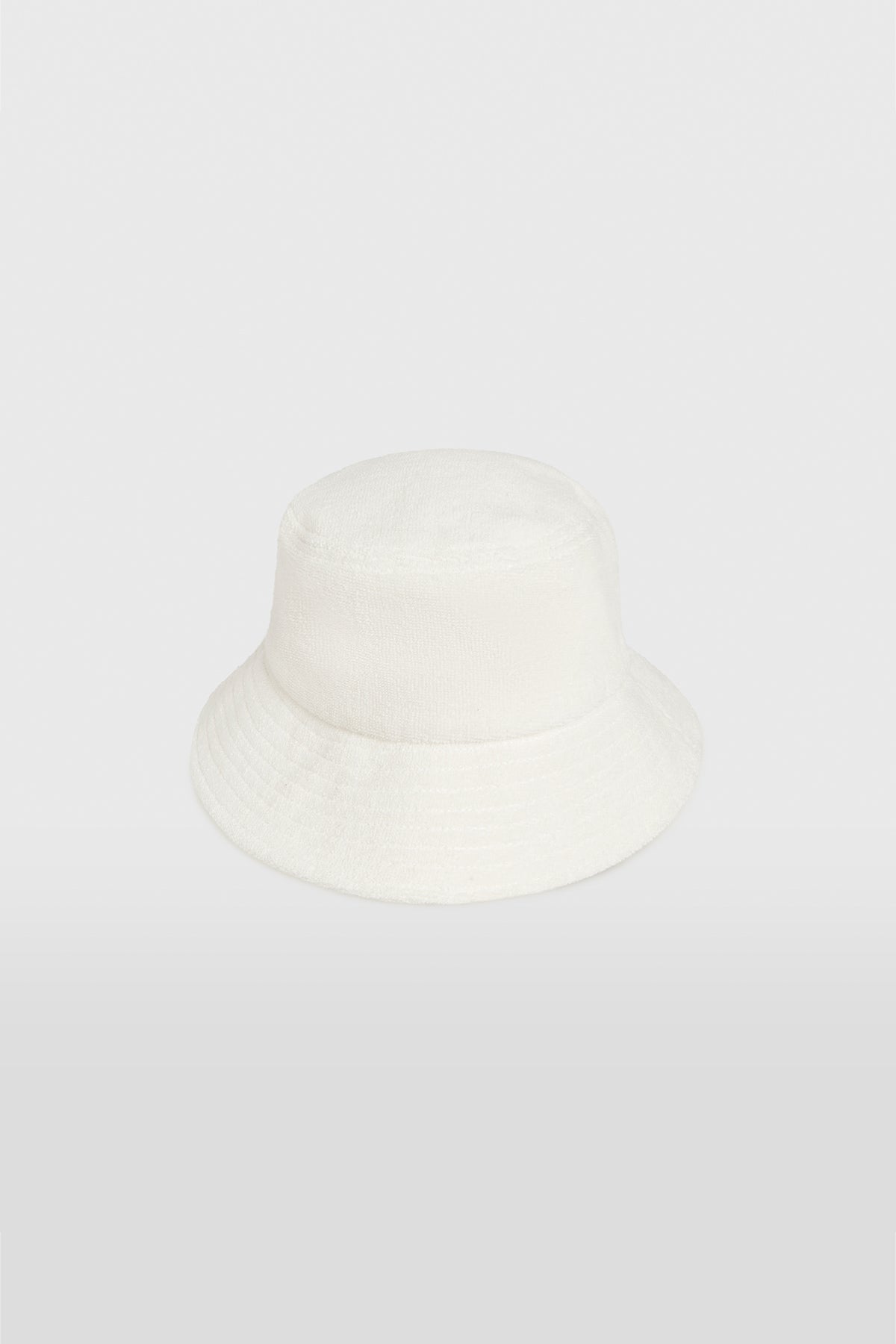 Woven Terry Bucket Hat - Milk