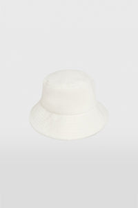 Woven Terry Bucket Hat - Milk